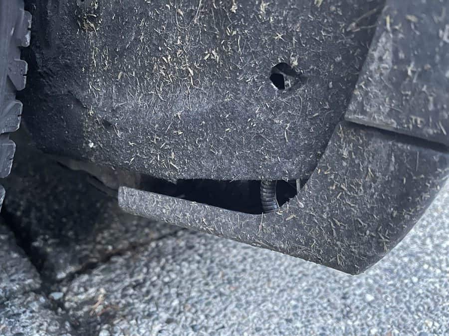 tesla wheel well liner damage