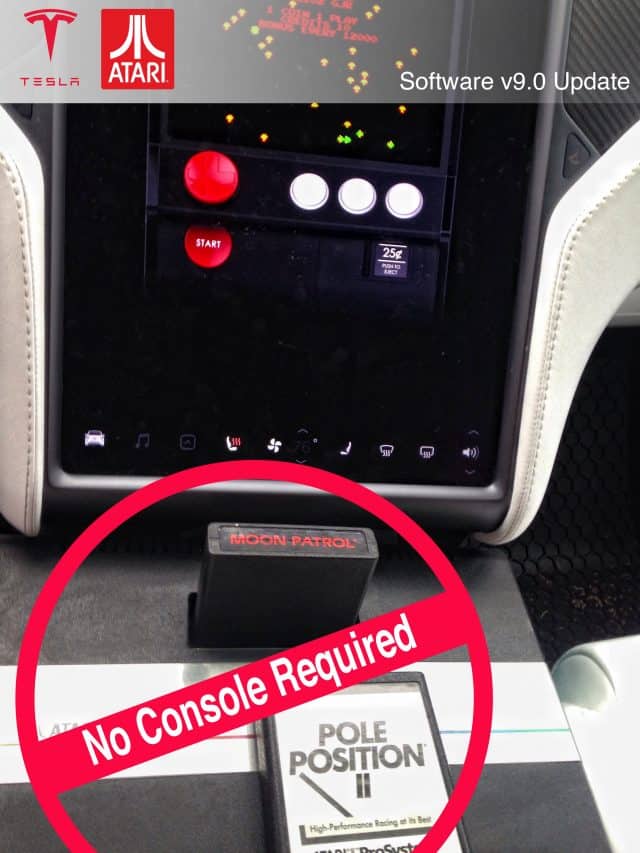 Tesla; atari, teslatari, v9, centipede, asteroids, lunar lander, mission control, pole position