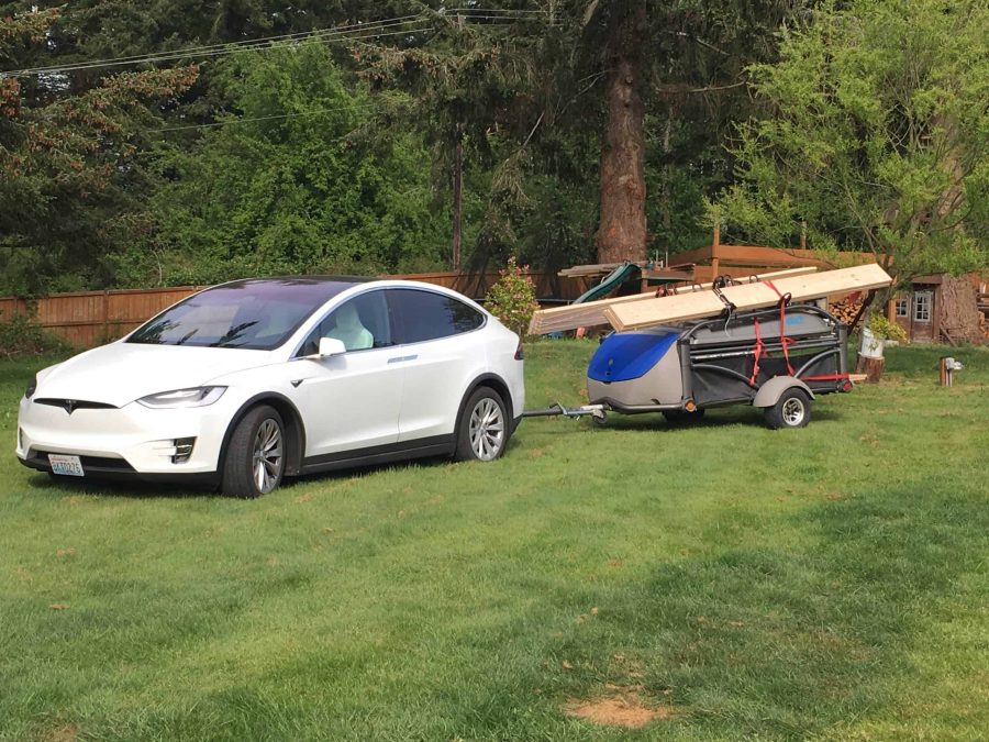 SylvanSport GO Trailer - Towing with a Tesla Model X - Fabville