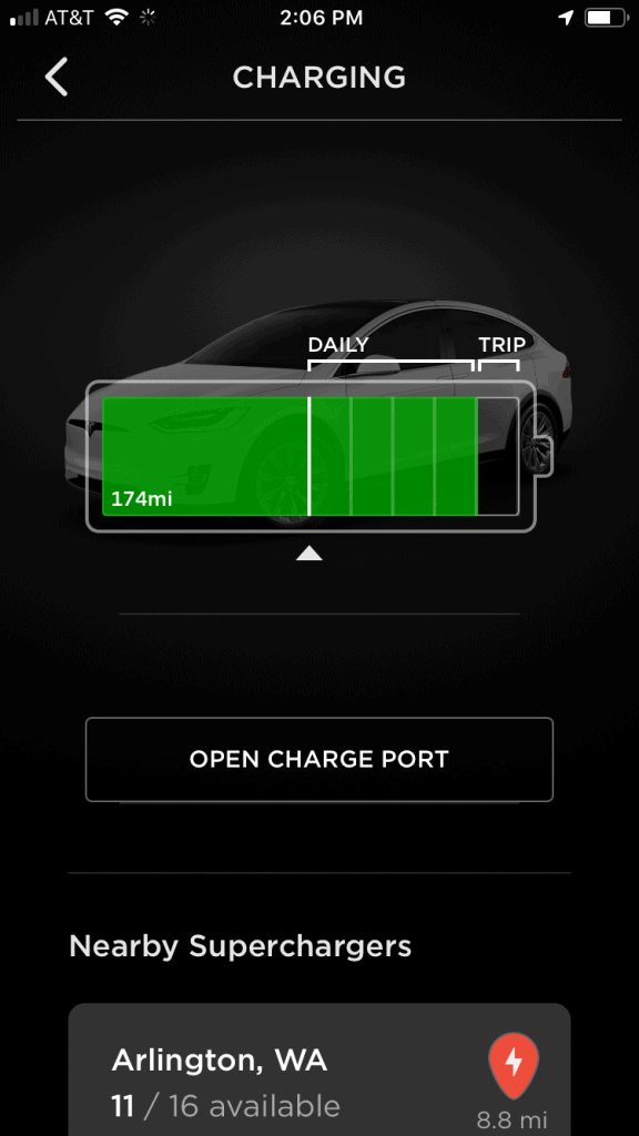 Tesla Range Update - Mileage estimate at 50%