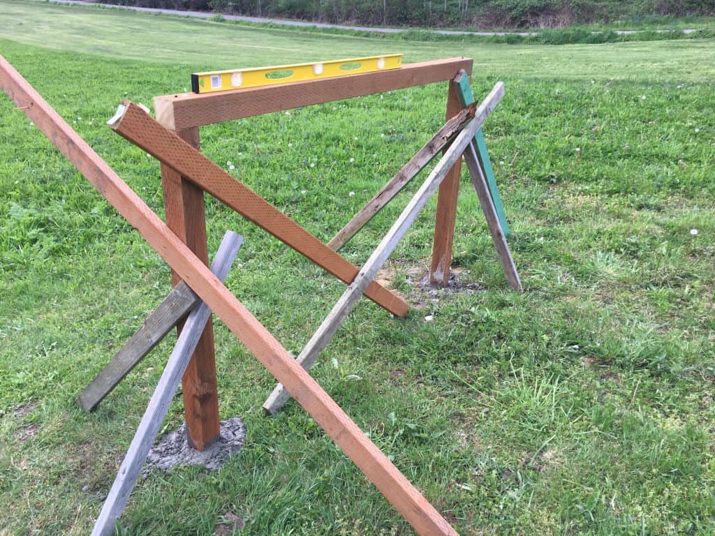archery backstop framing