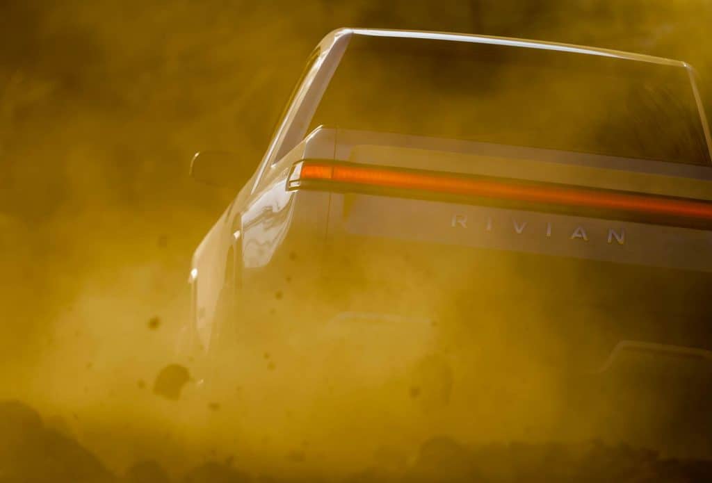 Rivian tank turn on full display