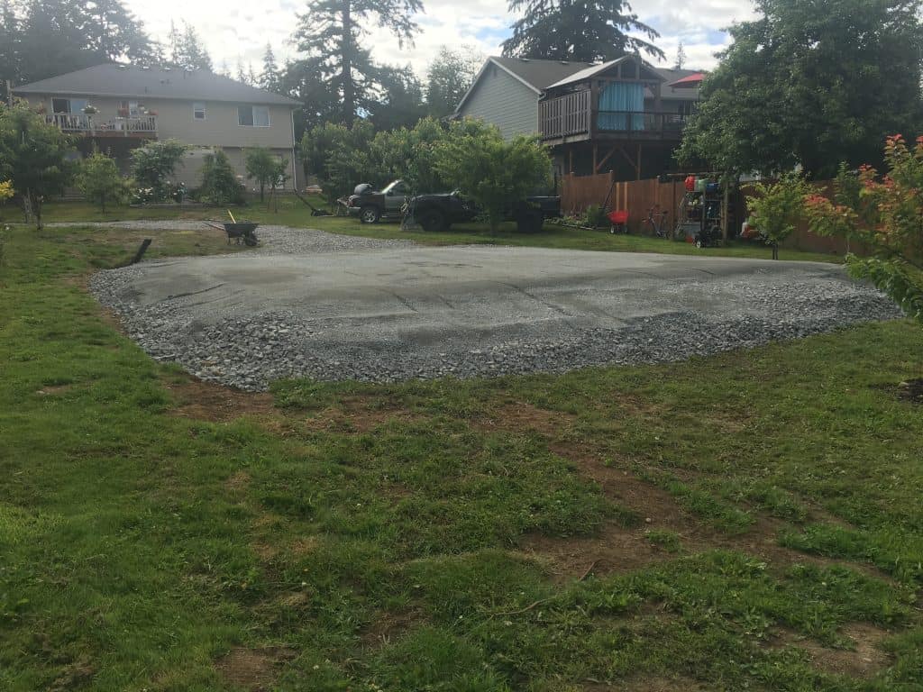 pole building pad site