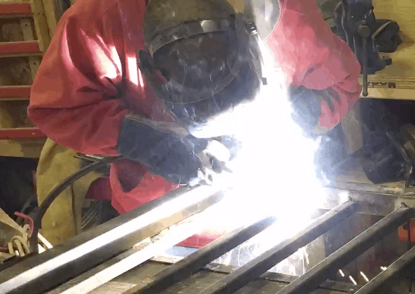 fabville kevin welding a gate
