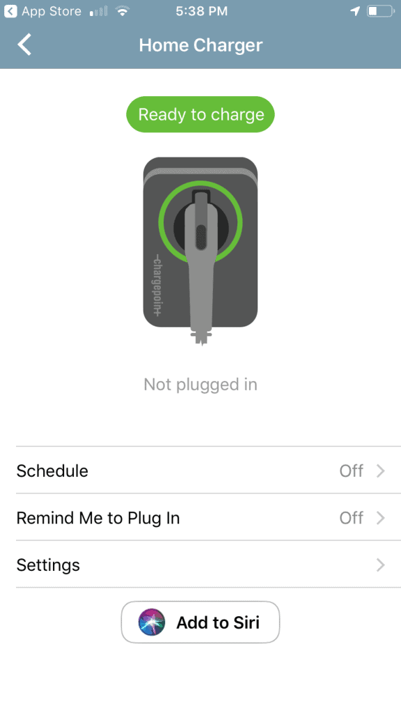 chargepoint setup complete
