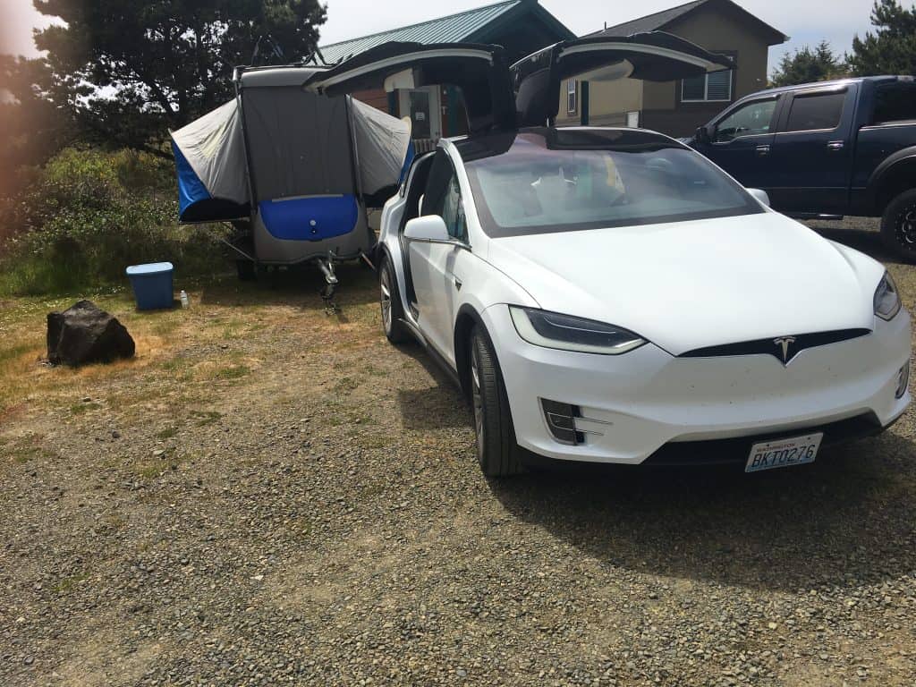 tesla camping