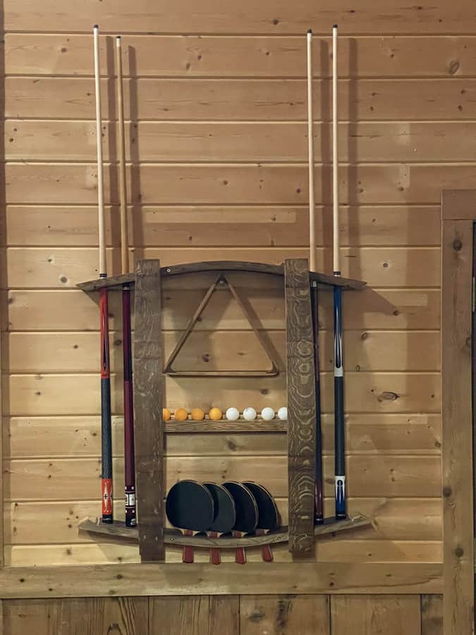 How to Build a Barrel Stave Pool Cue Rack