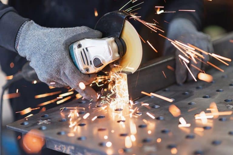 Using an Angle Grinder to Cut Metal Fabville