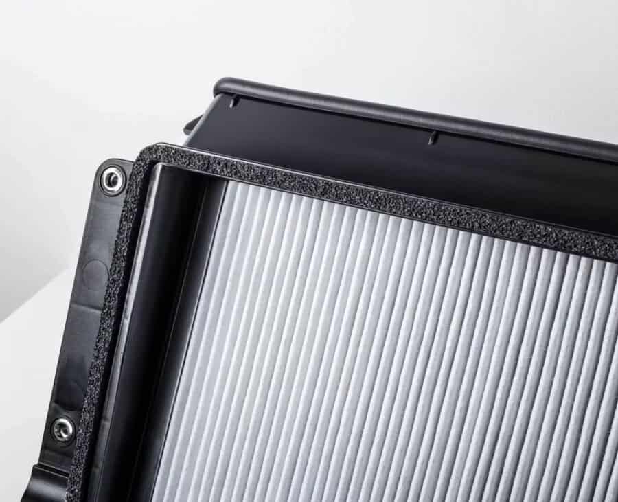 The Tesla HEPA filter that is behind their Biodefense mode to improve air quality