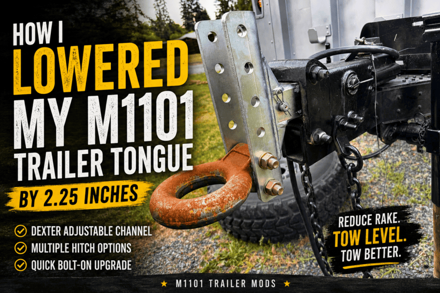 A Simple Bolt-On Way to Lower Your M1101 Trailer Tongue