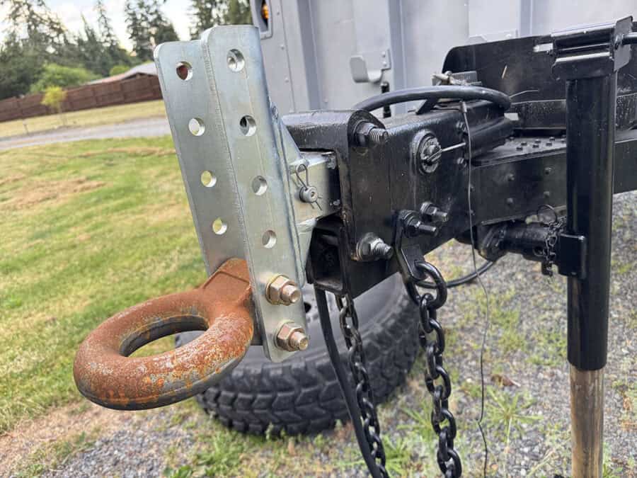 m1101 drop bracket lunette ring or ball hitch